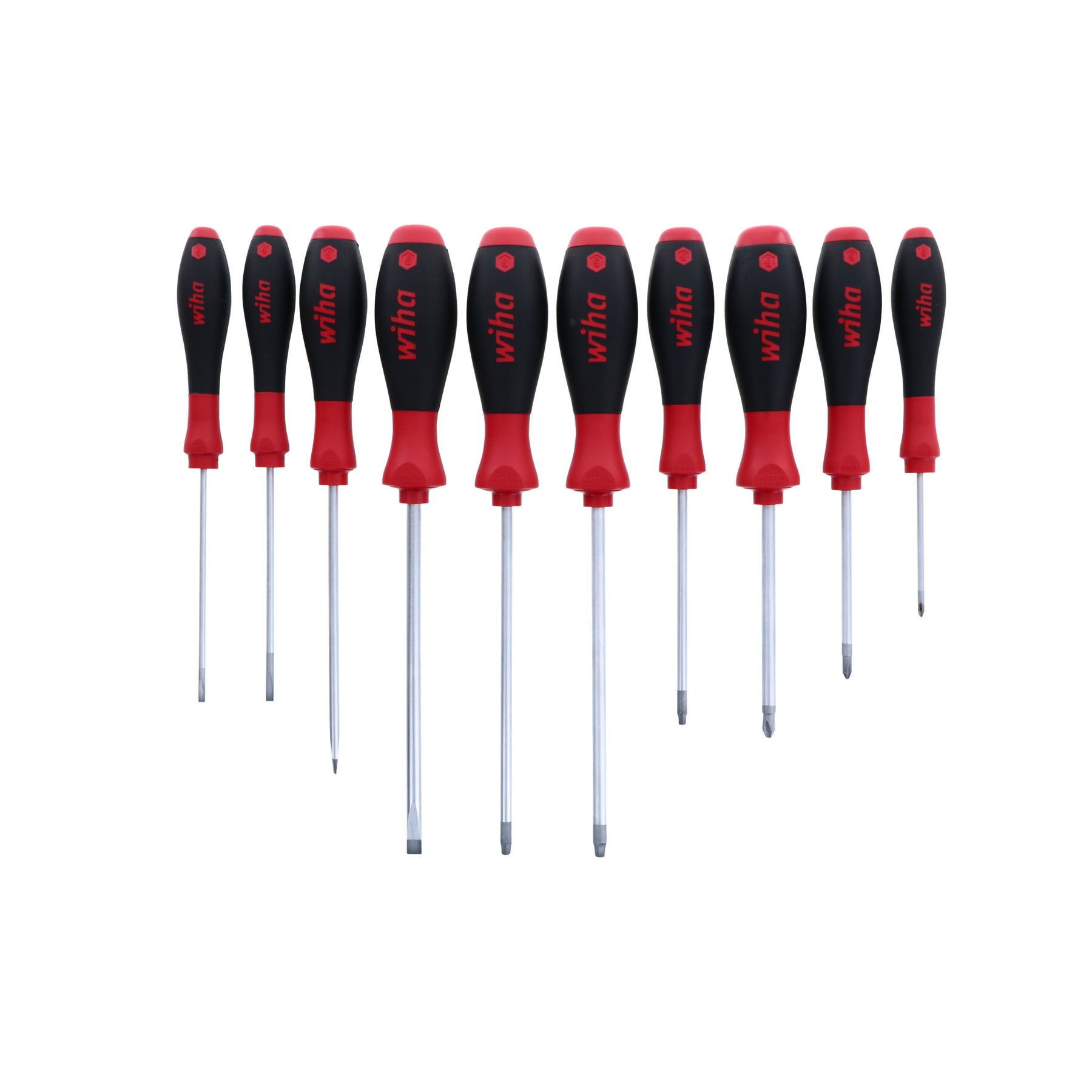 10 Piece SoftFinish Phillips and Square Screwdriver Set
