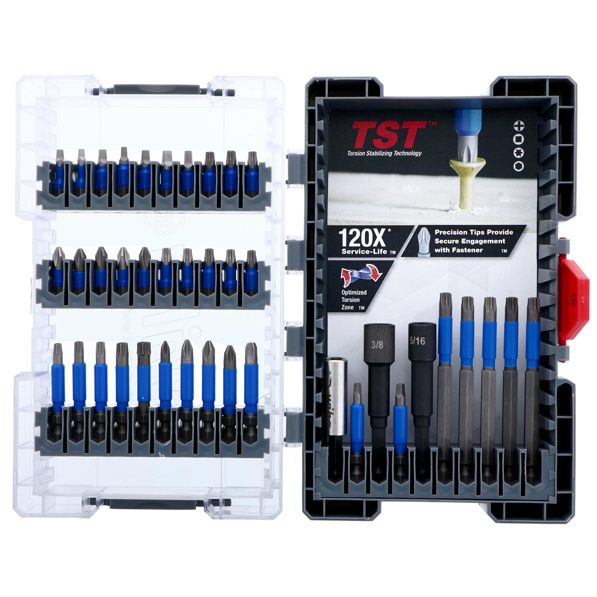 Wiha 70297 TerminatorBlue Impact Bit Set 40 pc.