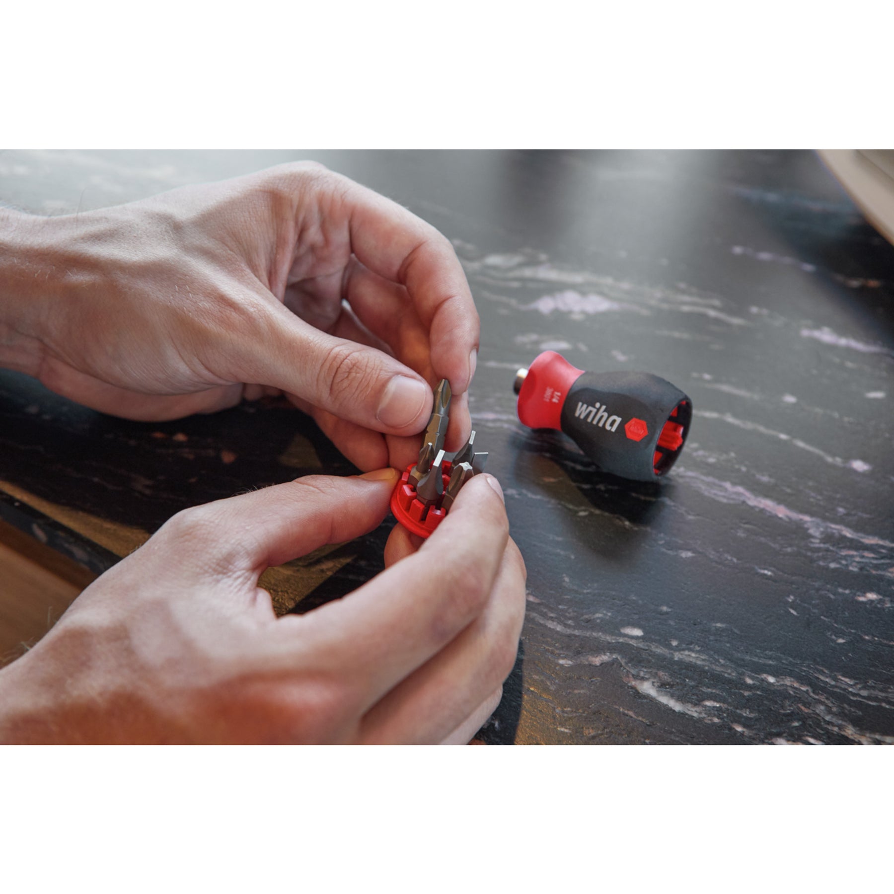 7 Piece SoftFinish Stubby Bit Holder Set - Hex Inch