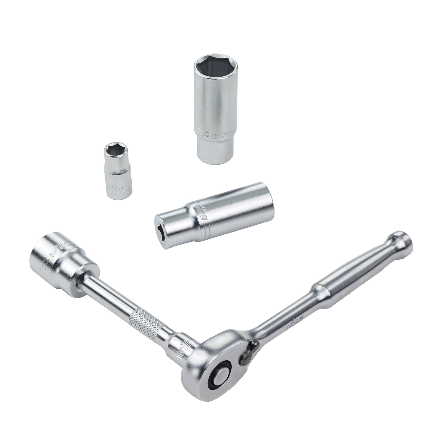 25 Piece 1/4" Drive Professional Standard and Deep Socket Tray Set - SAE