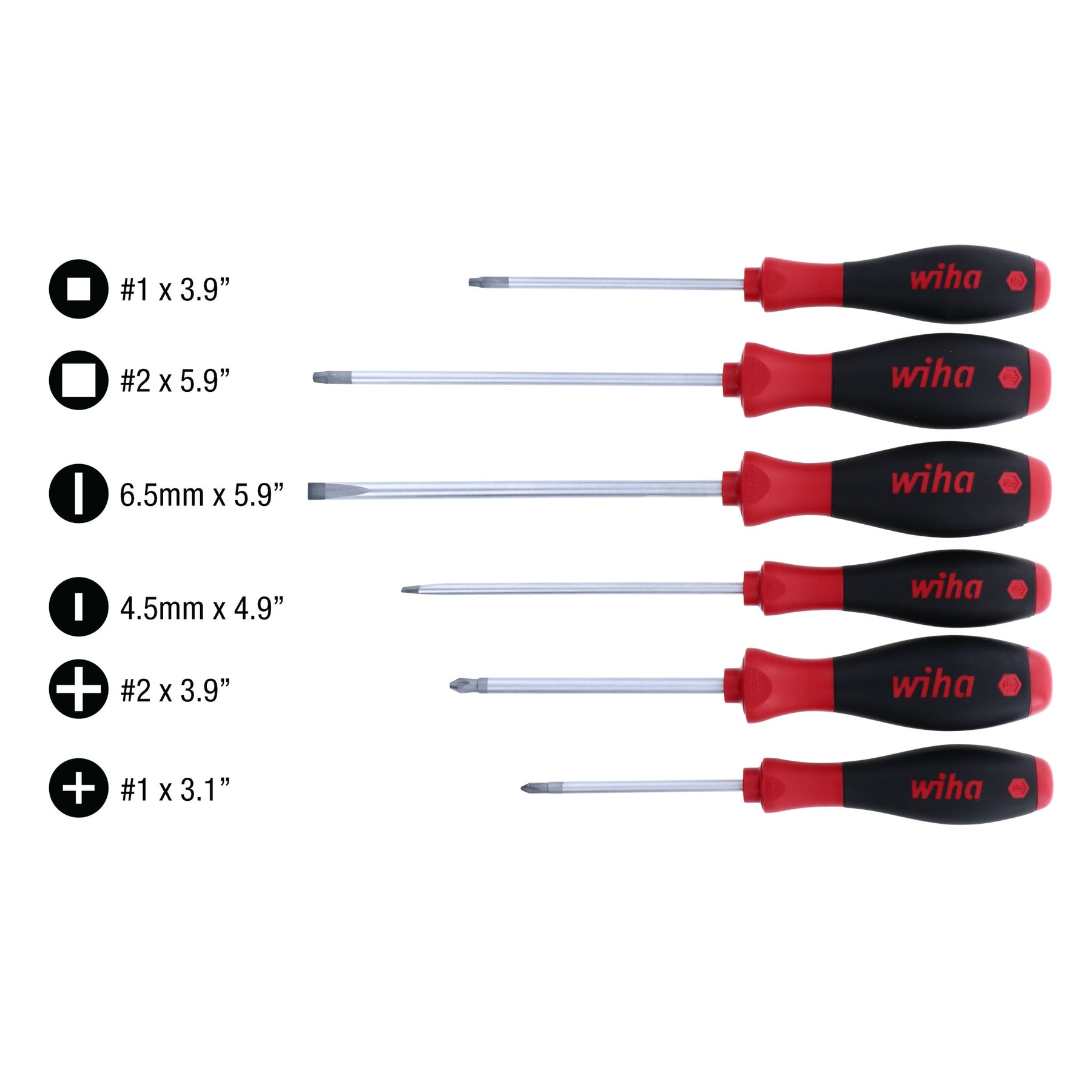 6 Piece SoftFinish Screwdriver Set