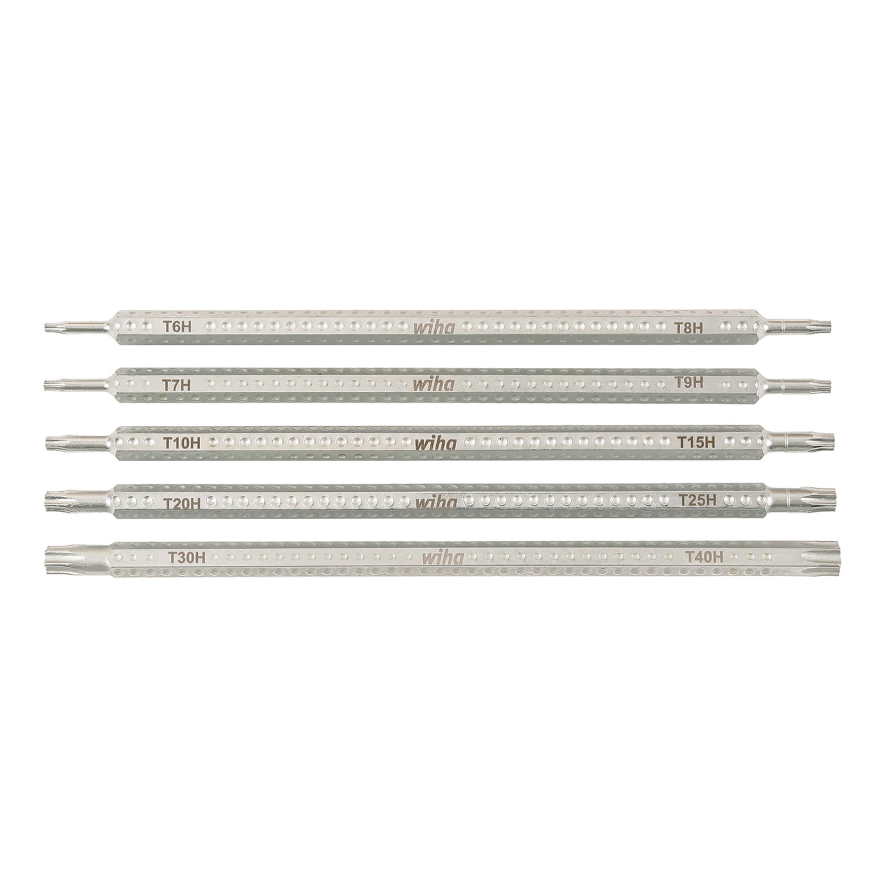 Wiha 28477 5 Piece Drive-Loc VI Security Torx Blade Set