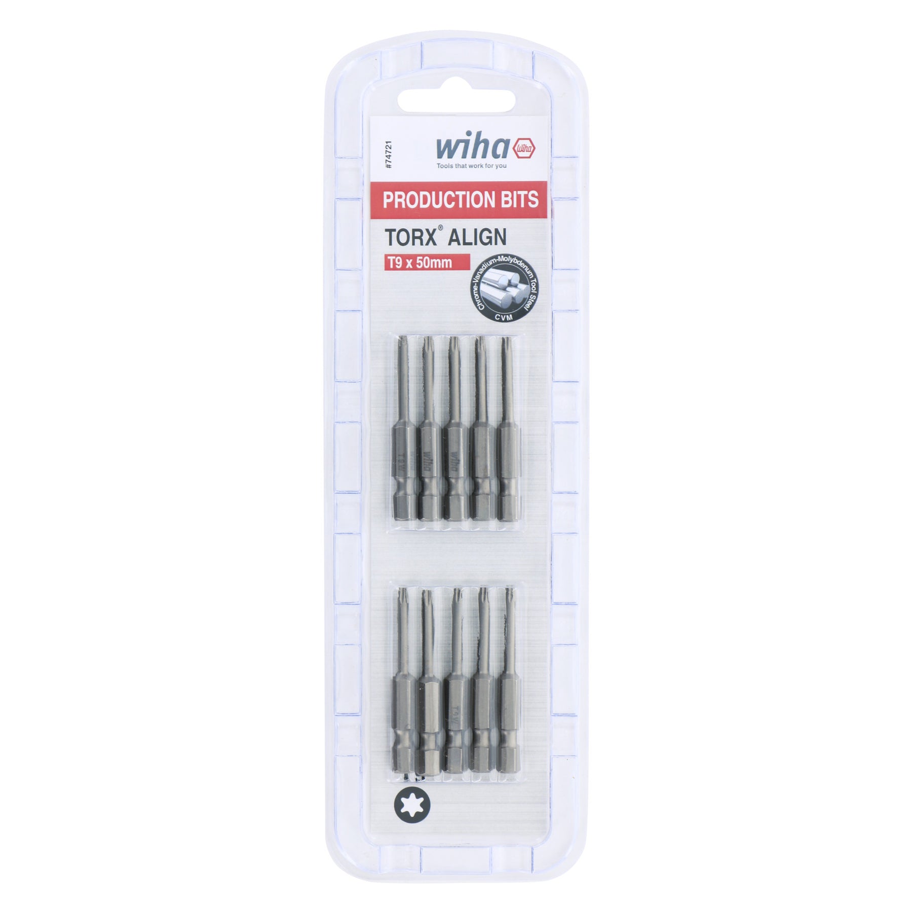 Torx Align Power Bit T9 x 50mm - 10 Pack