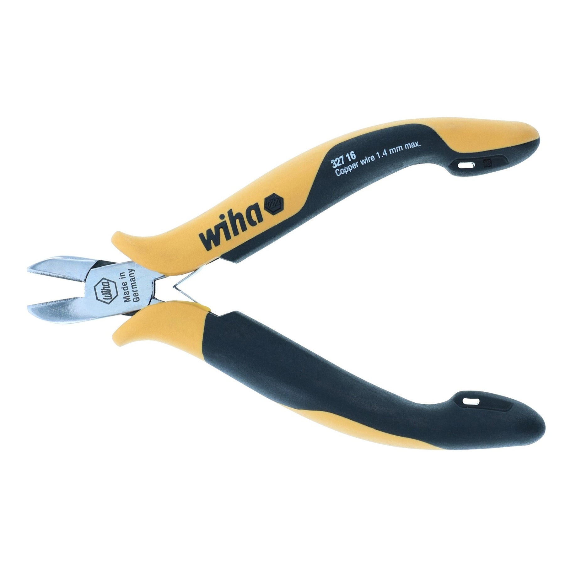 Wiha 32716 Electronic ESD Safe Precision Wide Oval Head Bevel Cutters