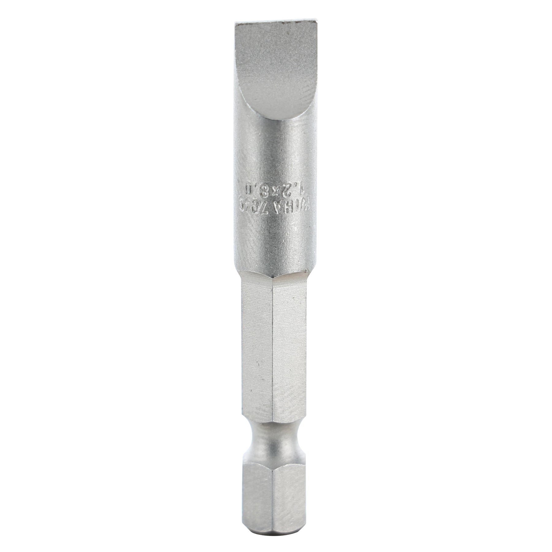 Wiha 74021 Slotted Bit 8.0 x 1.2 - 50mm - 10 Pack