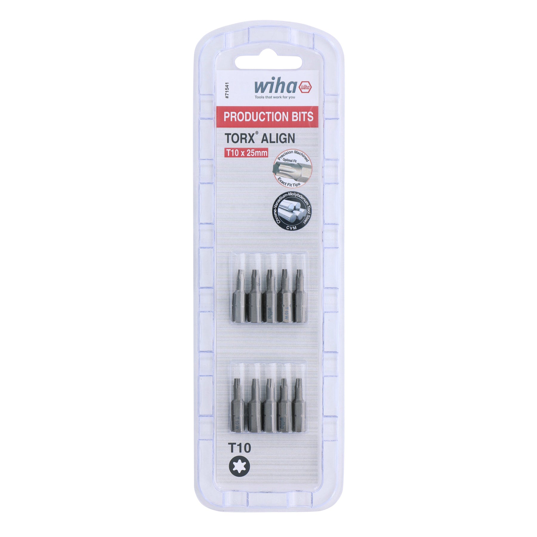 Torx Align Insert Bit T10 x 25mm - 10 Pack