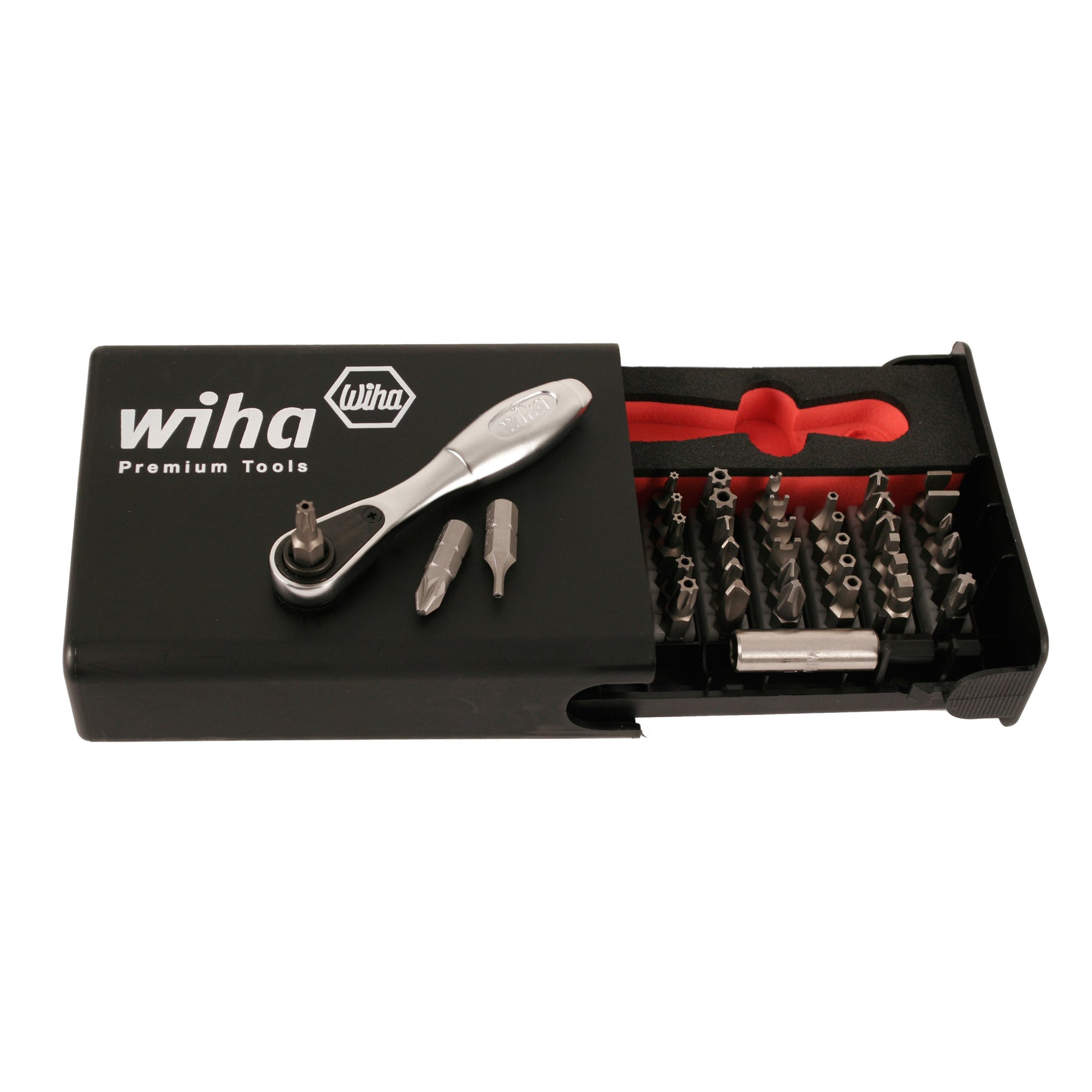 Wiha 71988 38 Piece Security Bit Set with Mini Ratchet