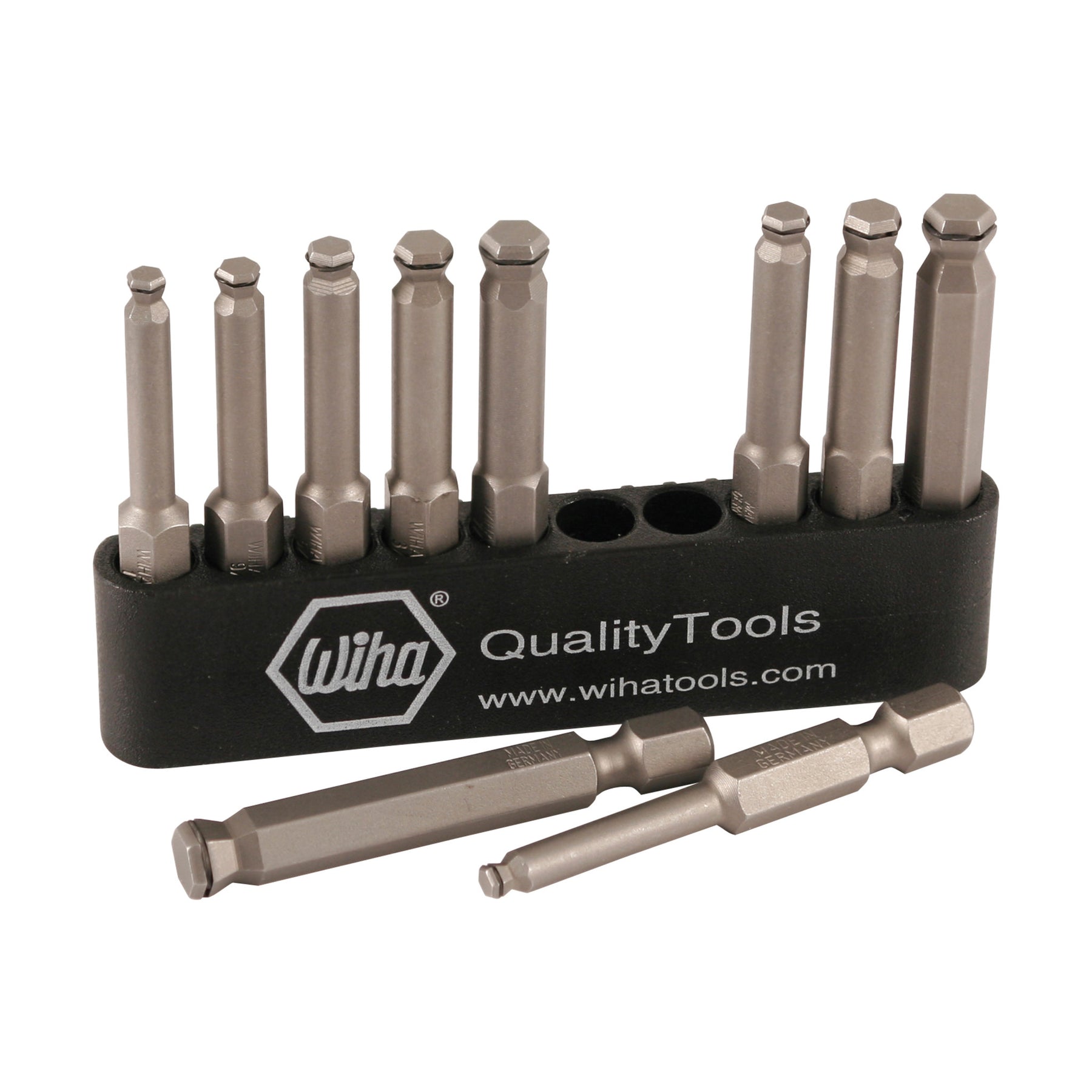 Wiha 74999 10 Piece MagicRing Ball Power Bit Belt Pack Set