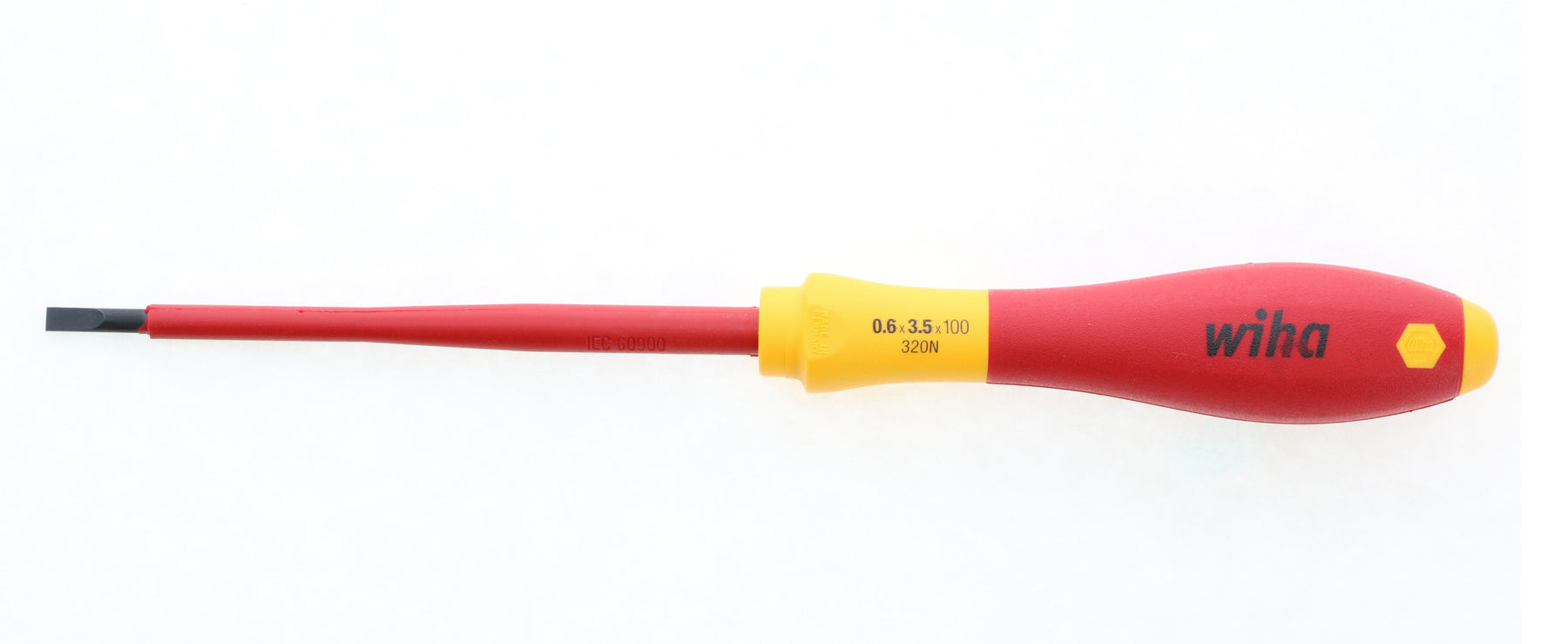 Wiha 92005 Insulated SoftFinish Slotted Screwdriver 3.5
