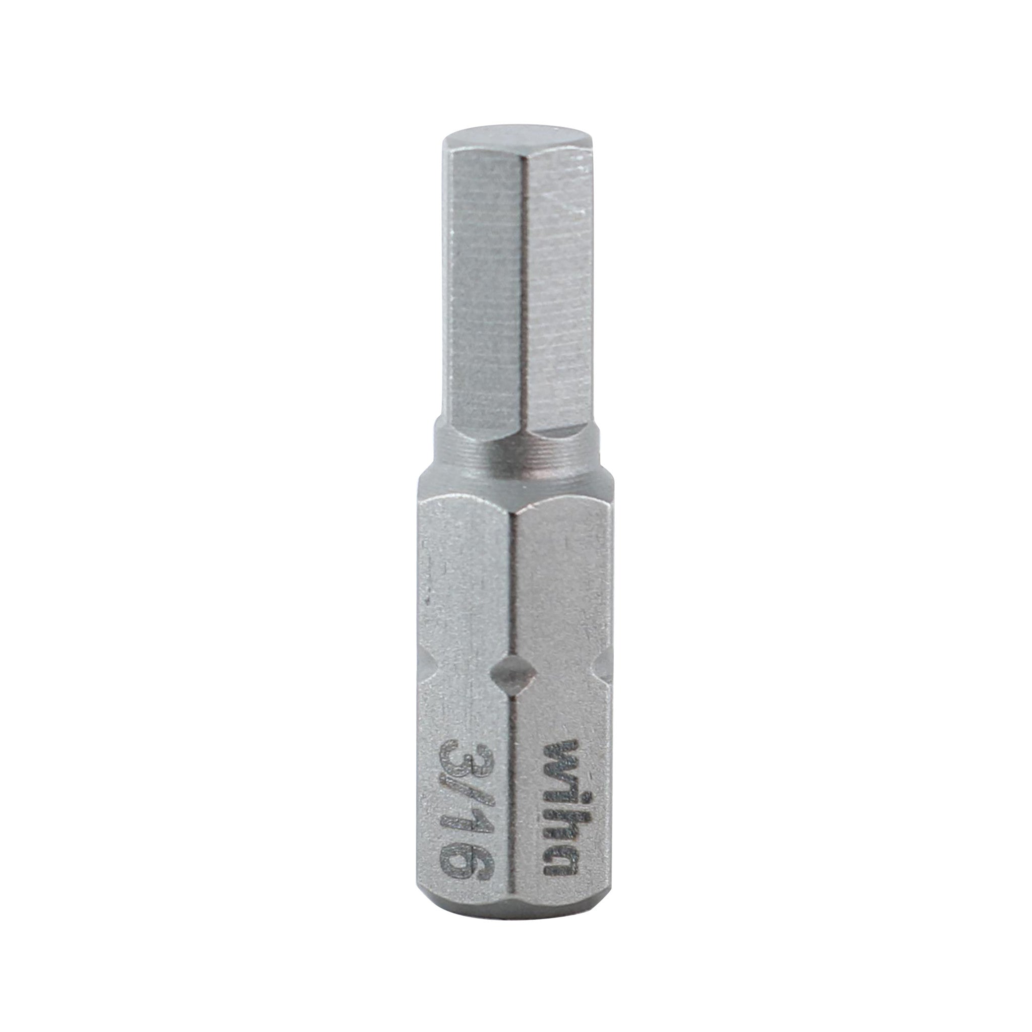 Wiha 71345 Hex Inch Insert Bit 3/16 x 25mm
