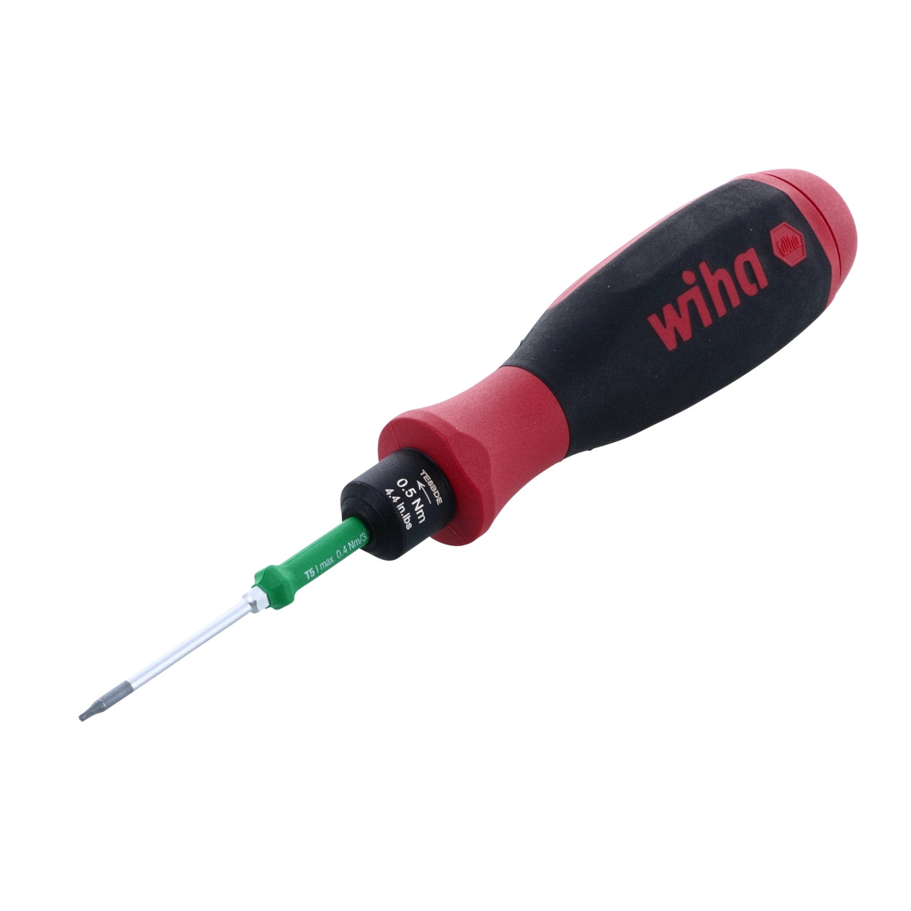 Wiha 29232 easyTorque SoftFinish Screwdriver Handle 4.4 In/lbs. 0.5Nm - Torx Blade T5