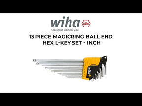 13 Piece MagicRing Ball End Hex L-Key Set - Inch Video