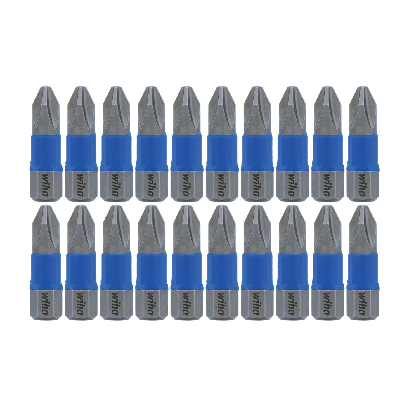 Wiha 70042 TerminatorBlue Impact Bit Phillips #2 - 1 Inch - 20 Pack