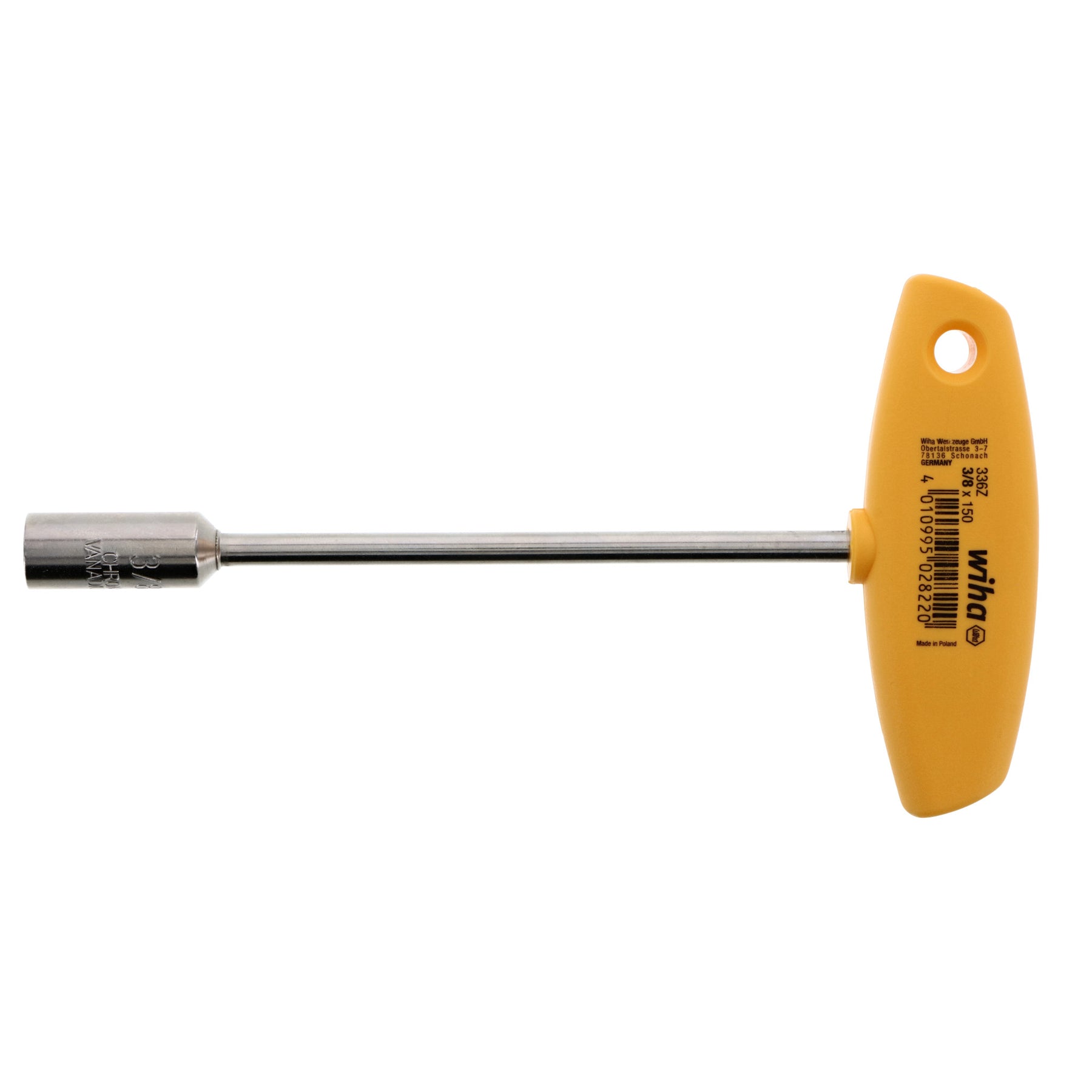 Wiha 33671 Classic Grip T-Handle Nut Driver 3/8"