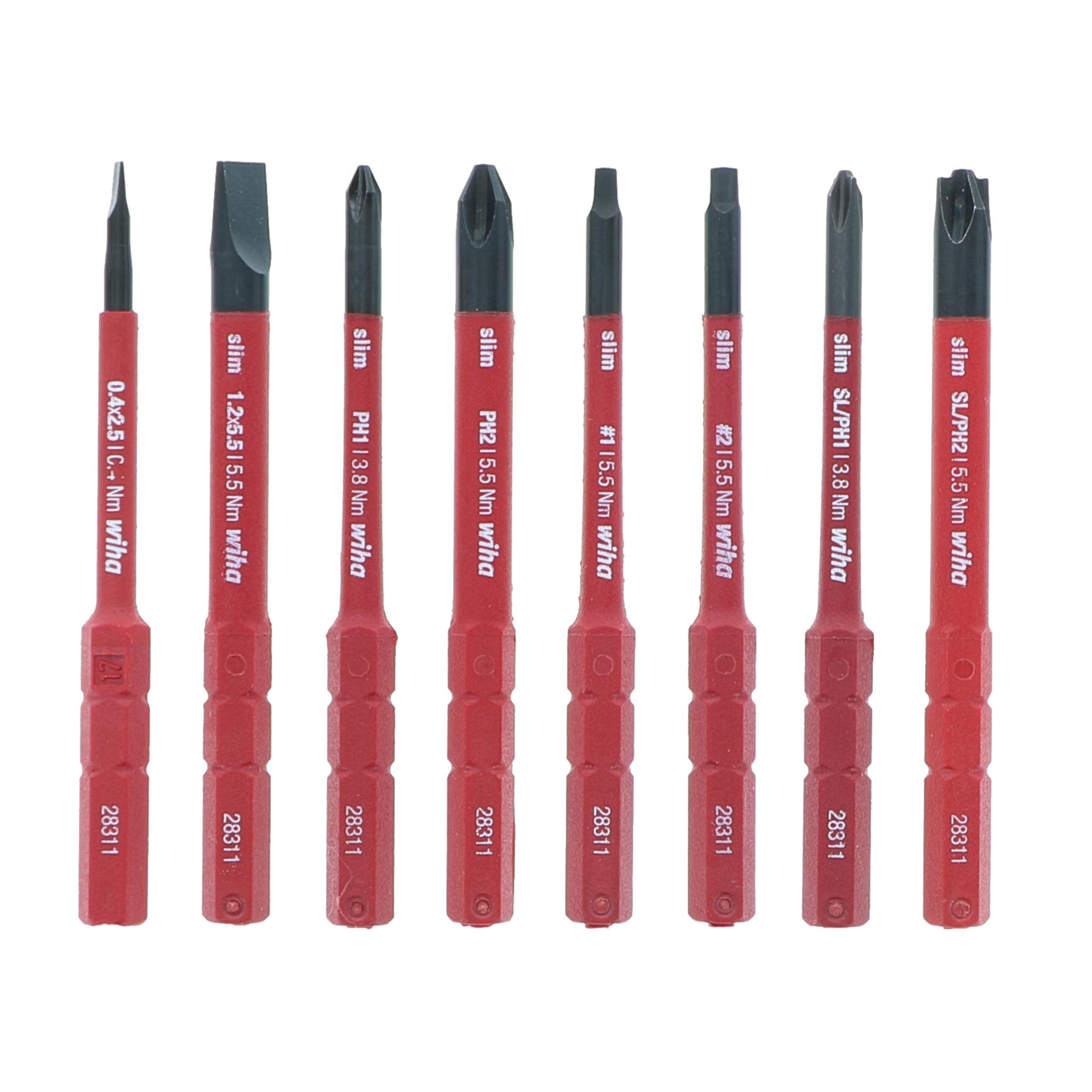 11 Piece Insulated TorqueVario-S (10-50 In/lbs) and SlimLine Blade Set
