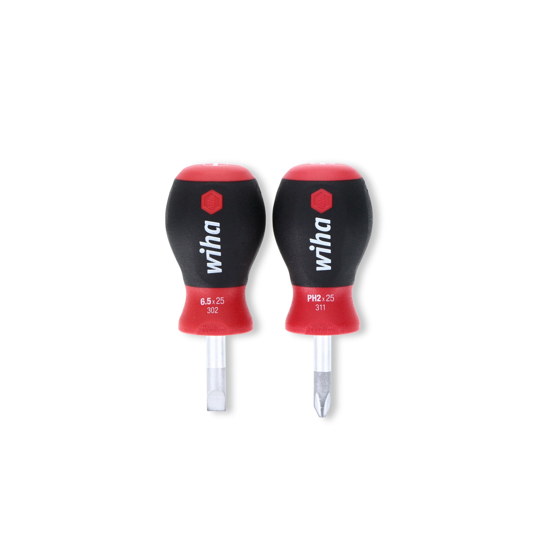 2 Piece SoftFinish Stubby Slotted and Phillips Screwdriver Set