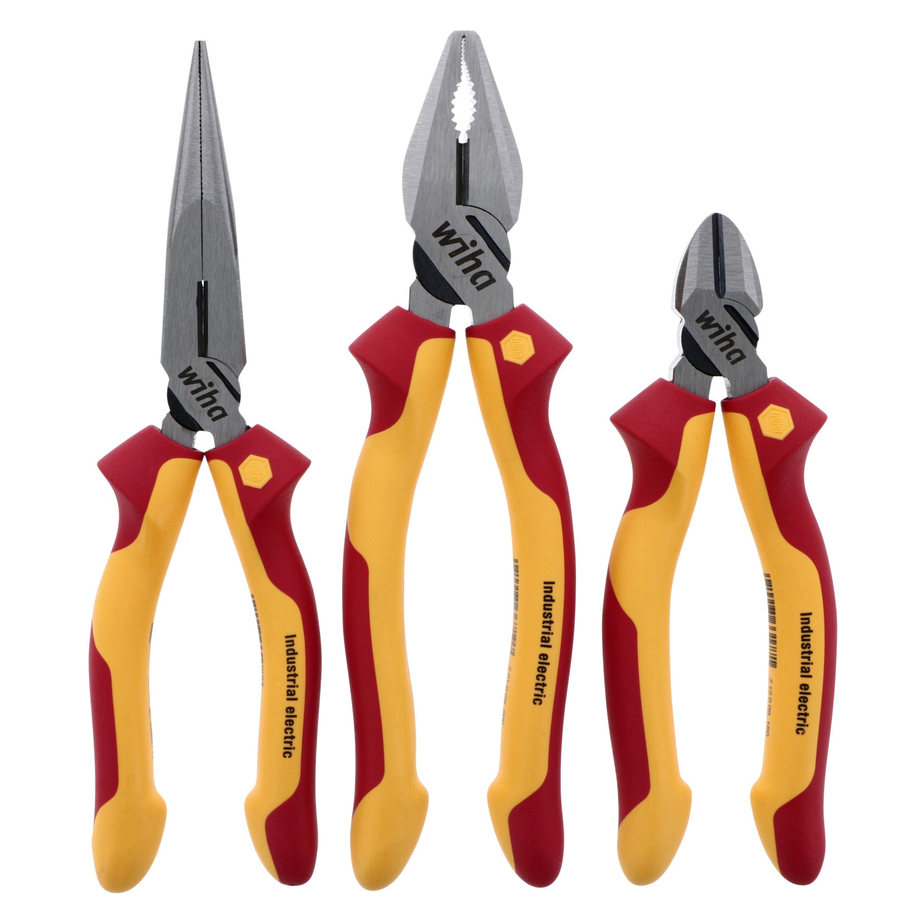 Wiha 32864 3 Piece Insulated Pliers and Cutters Set