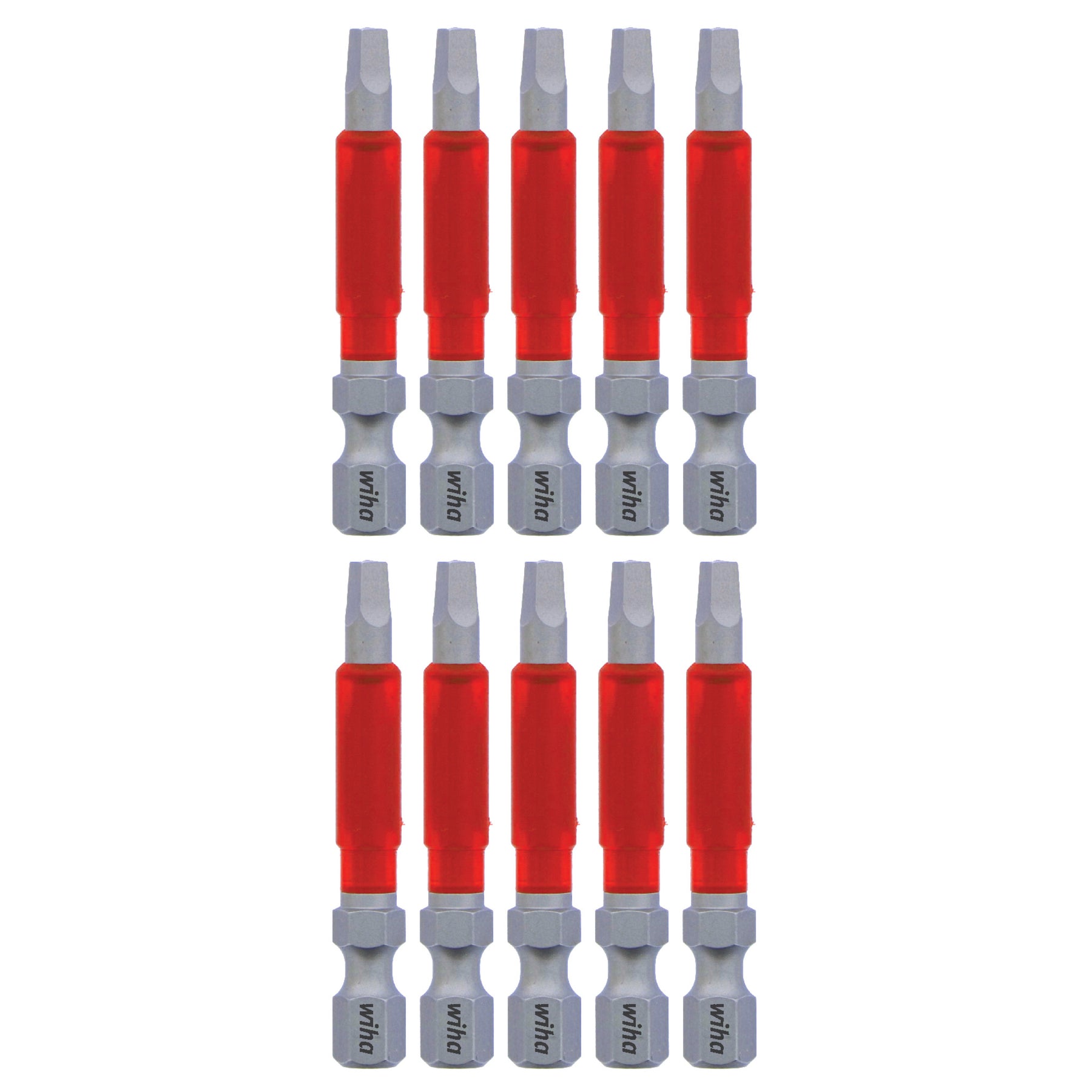 MaxxTor Impact Power Bit Square #2 x 49mm - 10 Pack