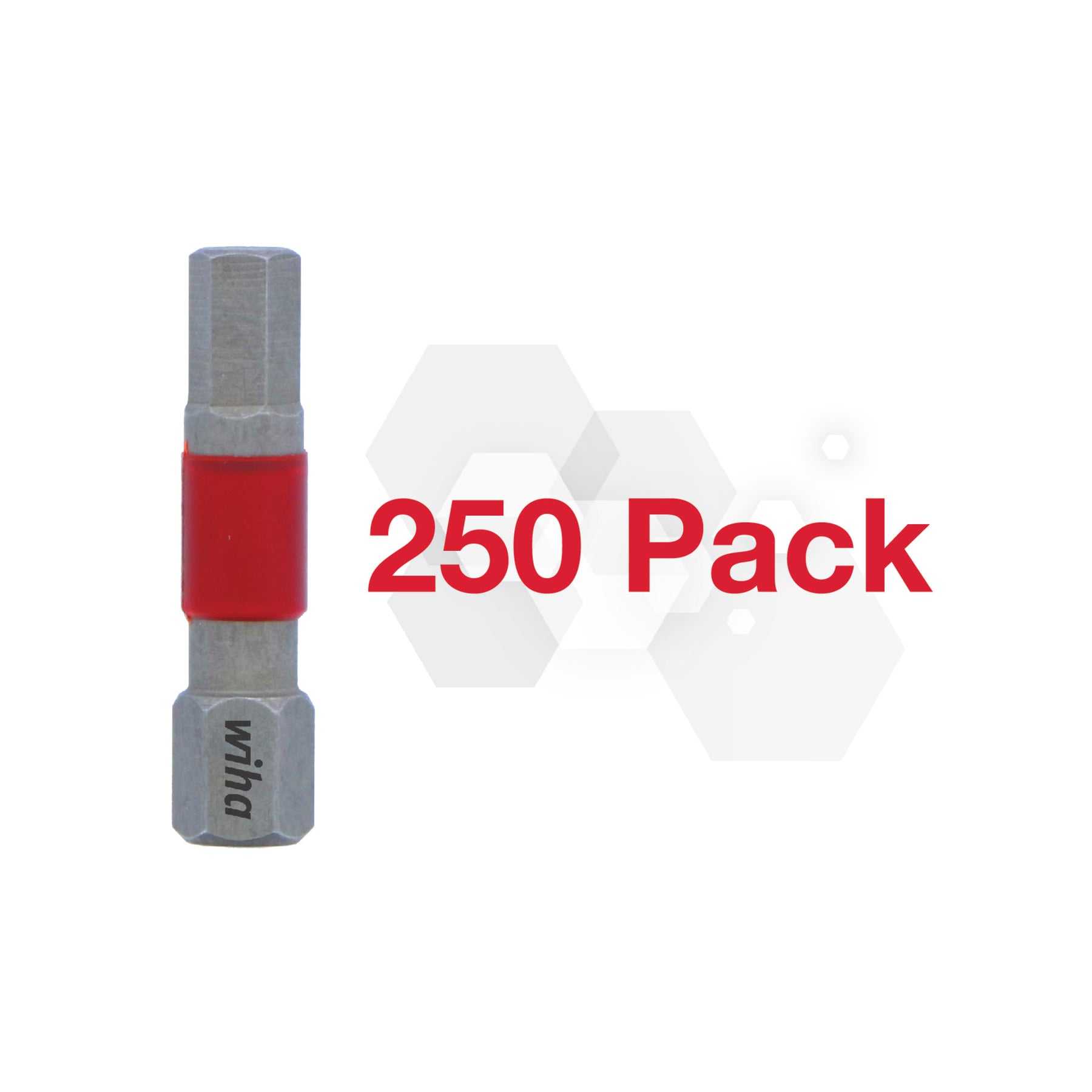 Wiha 76519 MaxxTor Impact Bit Hex 5.0mm - 29mm - 250 Pack