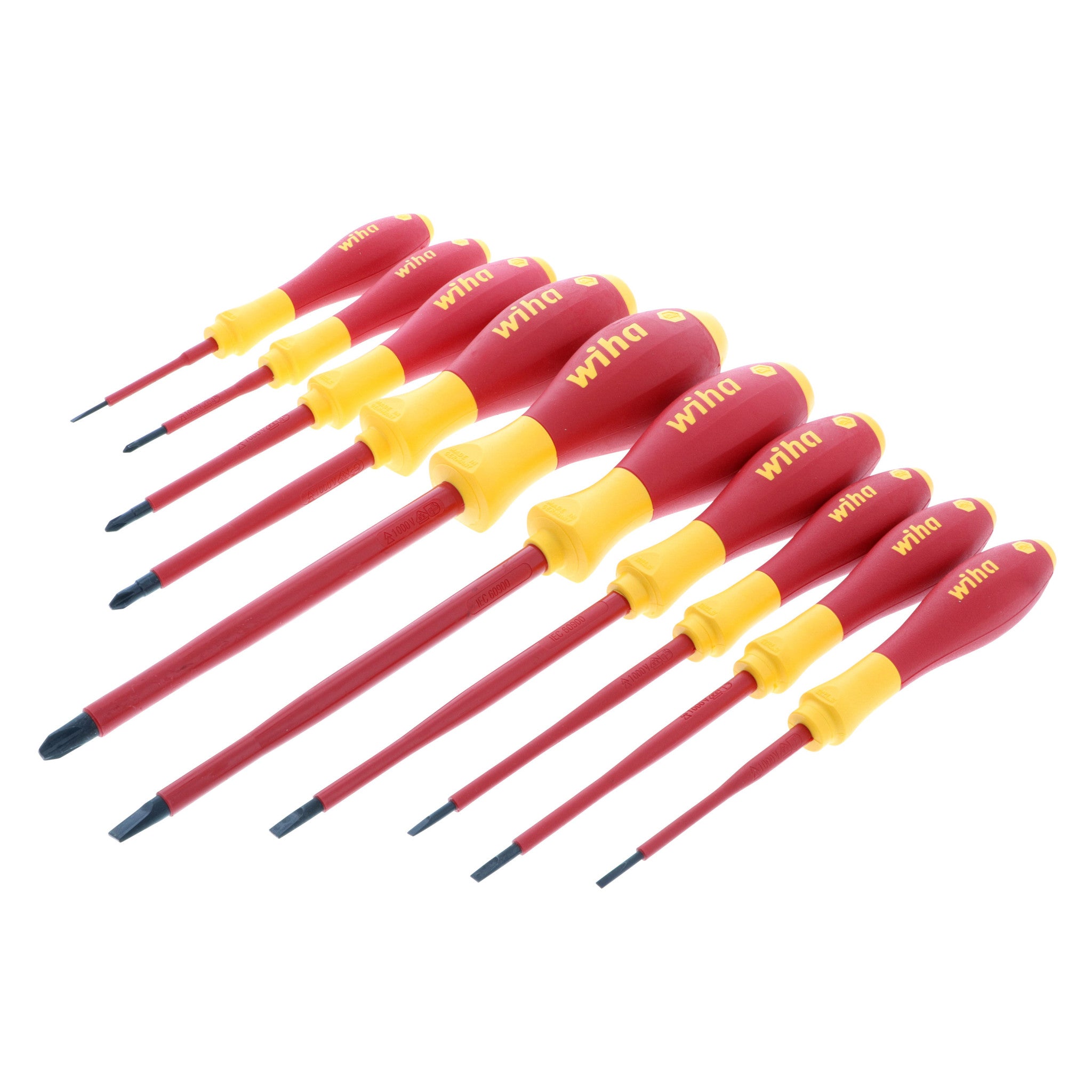 wiwiです Wiha 32093 Insulated Slotted & Phillips 10 Pc. Set Made in Germany