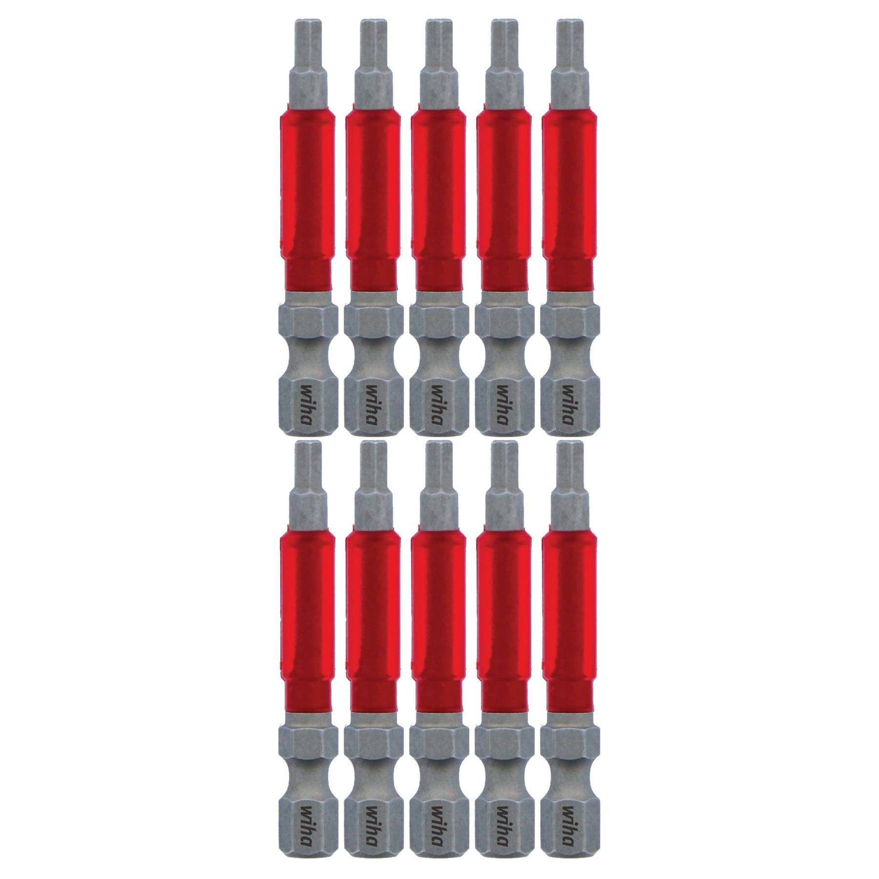 Wiha 76570 MaxxTor Impact Power Bit Hex 1/8" x 49mm - 10 Pack