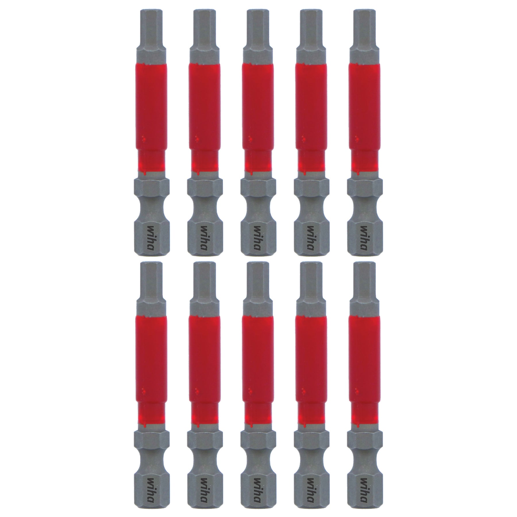 Wiha 76564 MaxxTor Impact Power Bit Hex 4.0mm x 49mm - 10 Pack