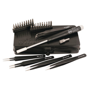28 Piece System 4 ESD Safe MicroBits and Tweezer Set