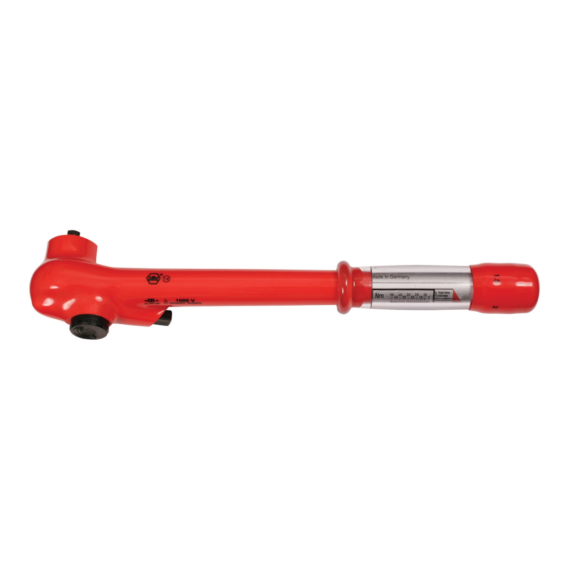 Wiha 30138 Insulated Ratcheting Torque Wrench 3/8" Drive 5-50 Nm