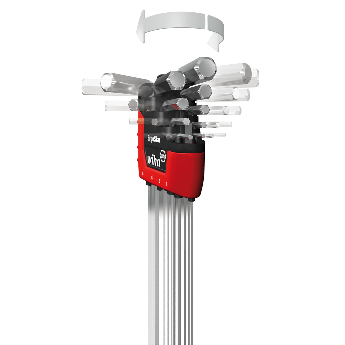 Wiha 66982 ErgoStar Ball Hex L-Key 22 Pc. Set