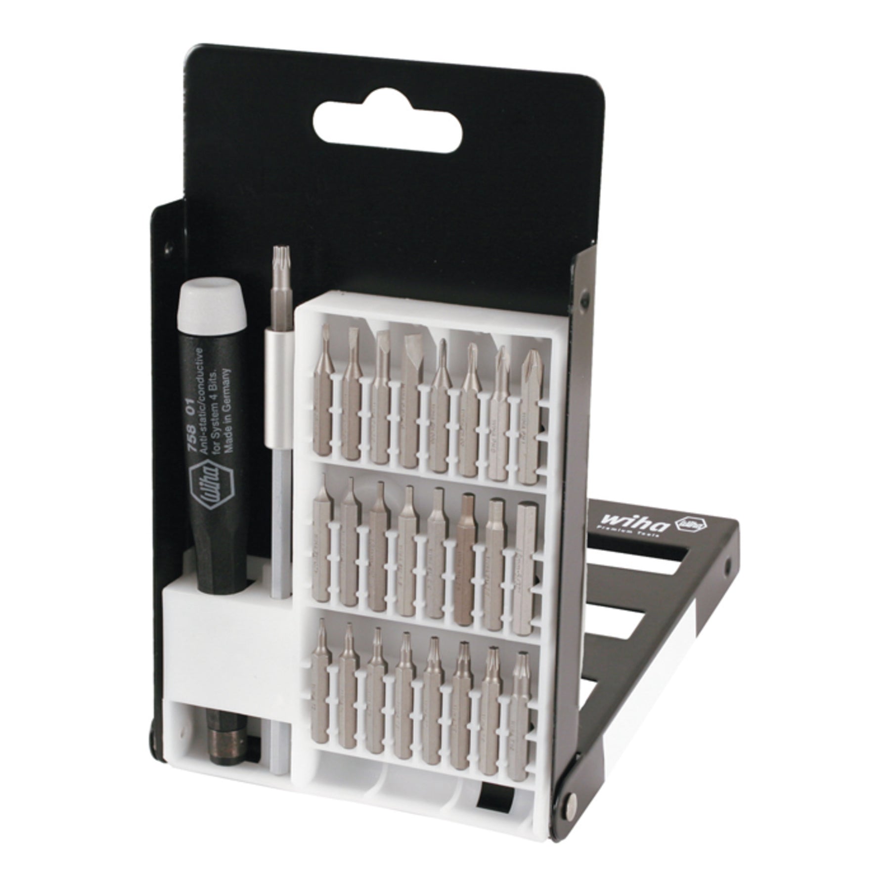 Wiha 75994 27 Piece System 4 ESD Safe MicroBits Set