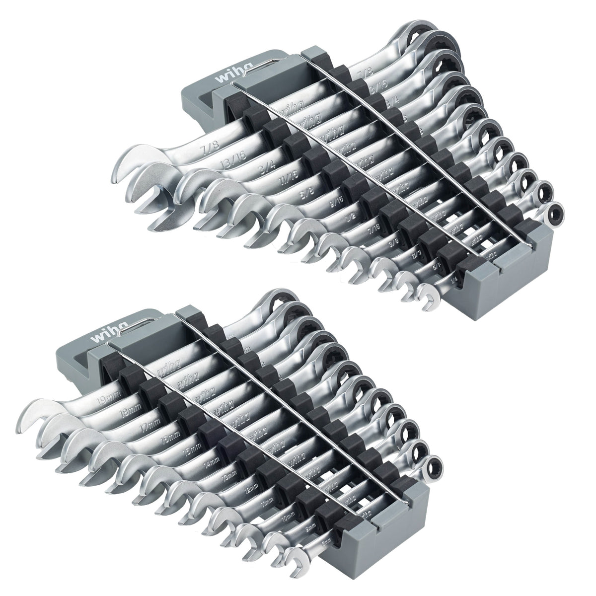 24 Piece Combination Ratchet Wrench Set - Metric and SAE