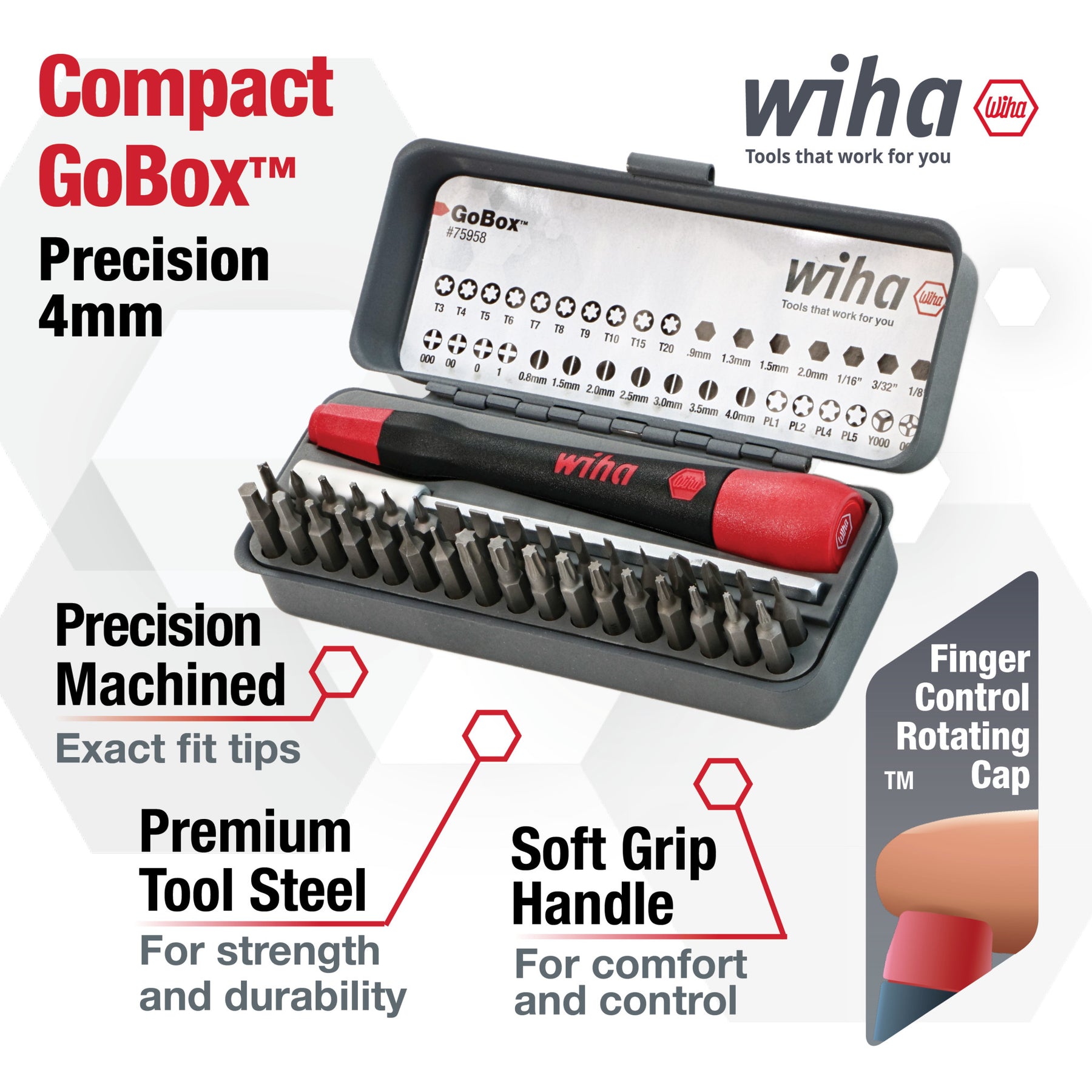 36 Piece GoBox Precision Micro Bit Set