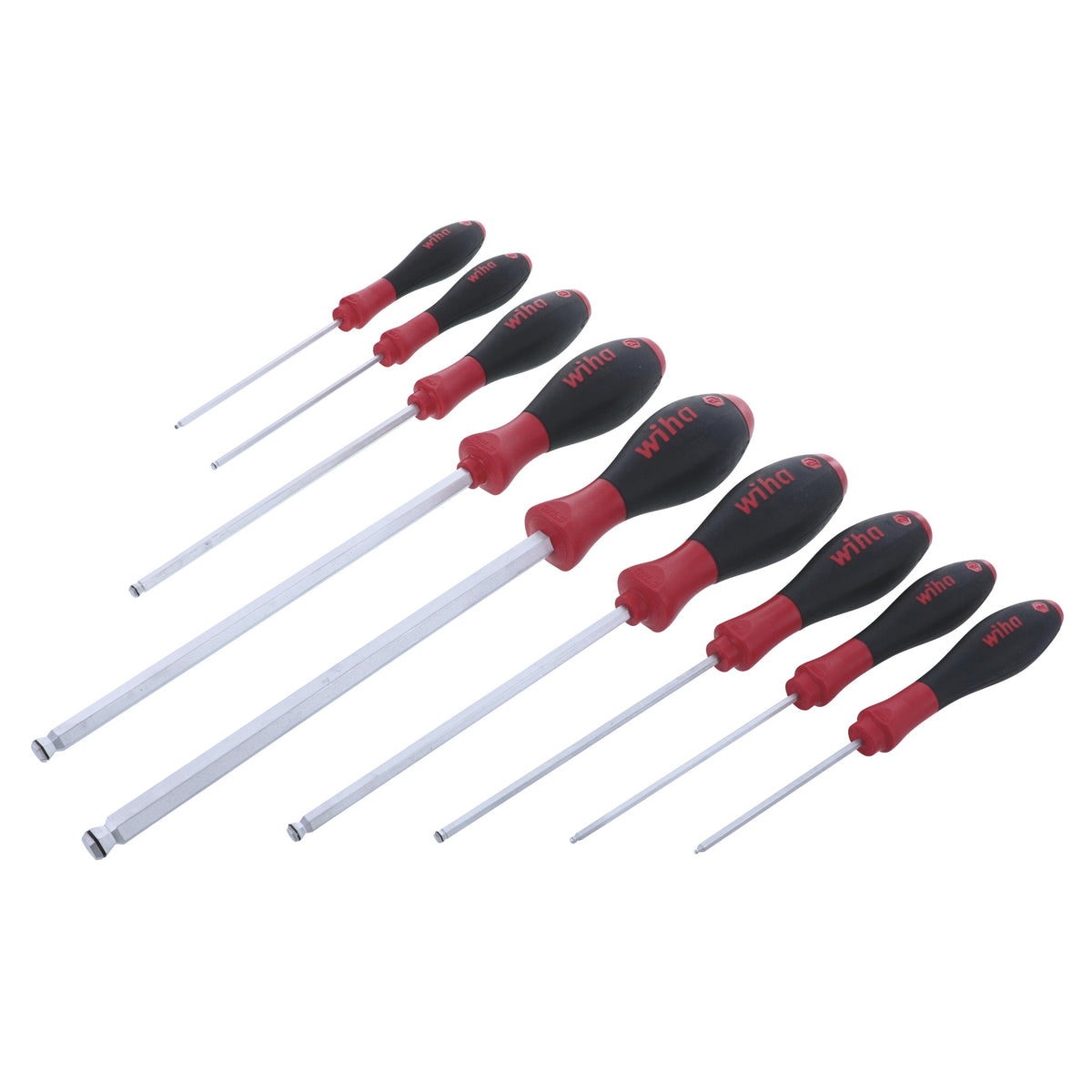 9 Piece SoftFinish MagicRing Ball End Screwdriver Set