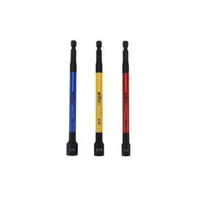 3 Piece Color Coded Magnetic Nut Setter SAE Set