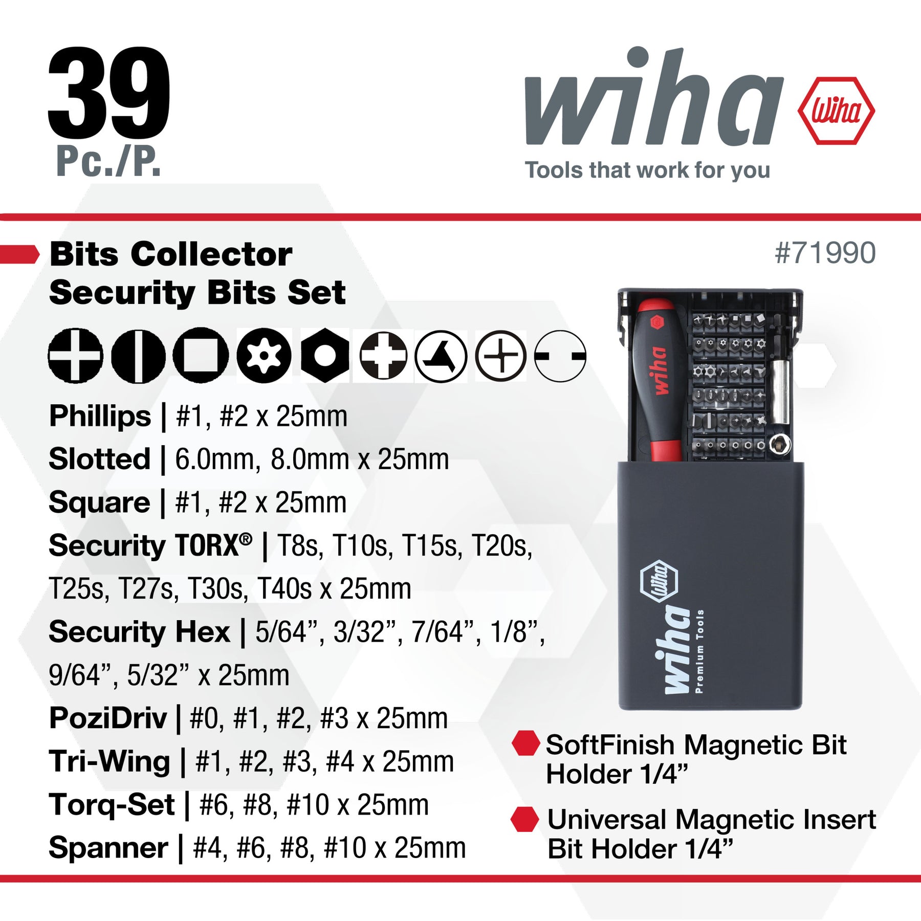 39 Piece Bits Collector Security Bits Set