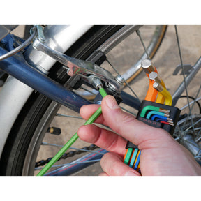 13 Piece Ball End Color Coded Hex L-Key Set - Inch