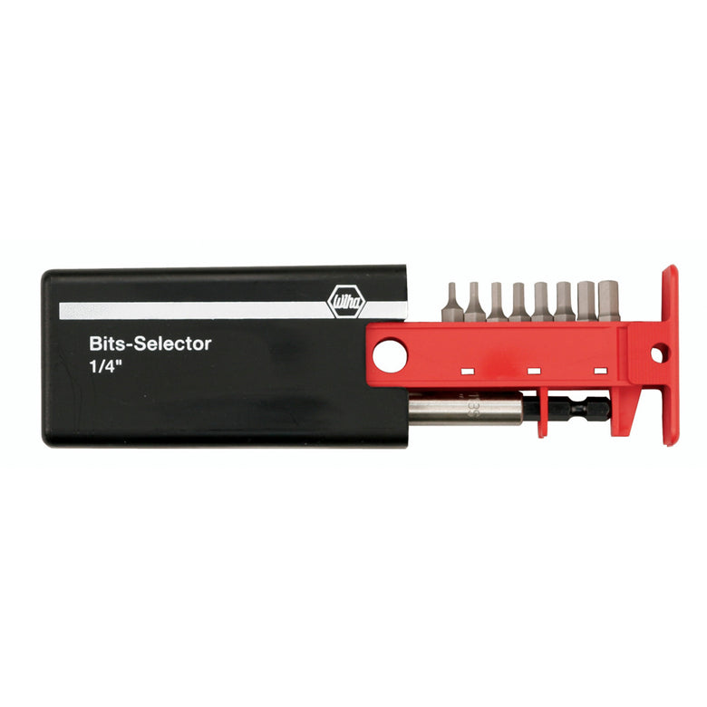 9 Piece Hex Metric Bits-Selector and Magnetic Bit Holder Set - 1.5mm-8.0mm