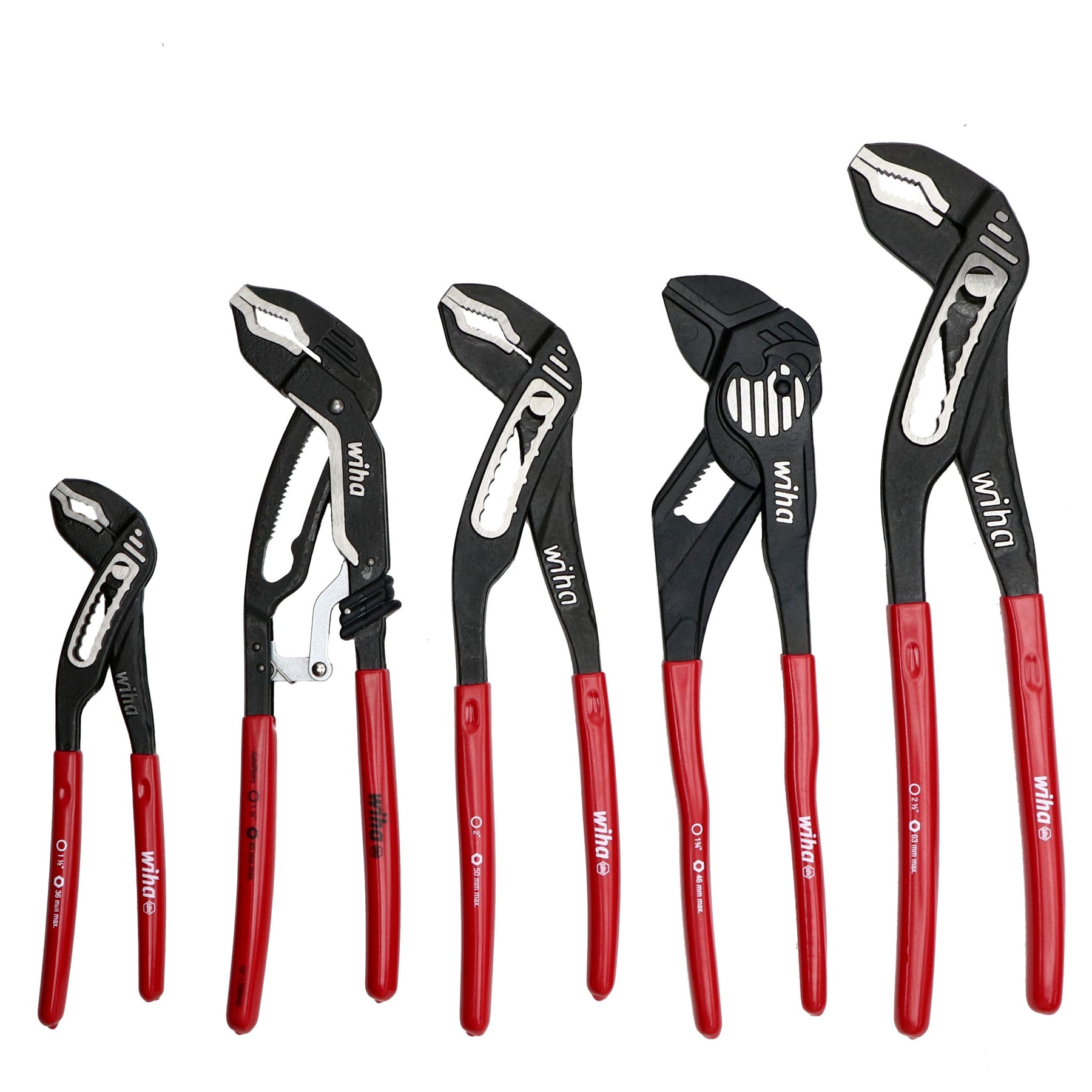 5 Piece Classic Grip V-Jaw Tongue and Groove Pliers Tray Set