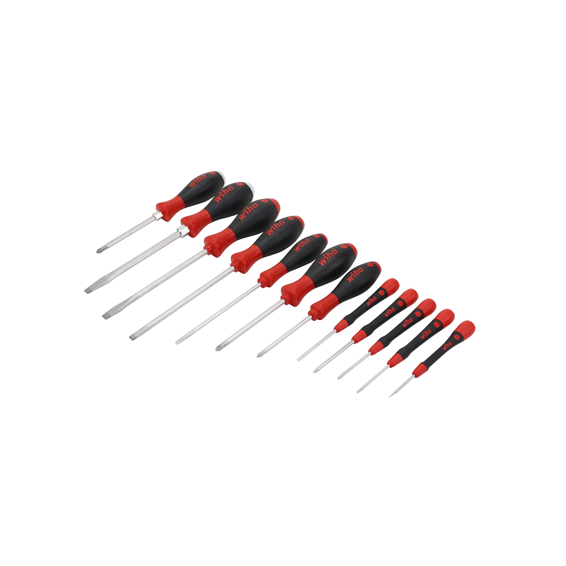 12 Piece Screwdriver Set - PicoFinish Precision, SoftFinish Standard and XHeavy Duty