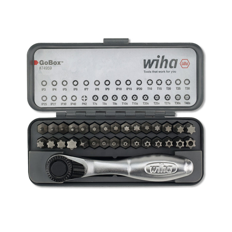 32 Piece GoBox Master Torx Bit Set with Mini Ratchet