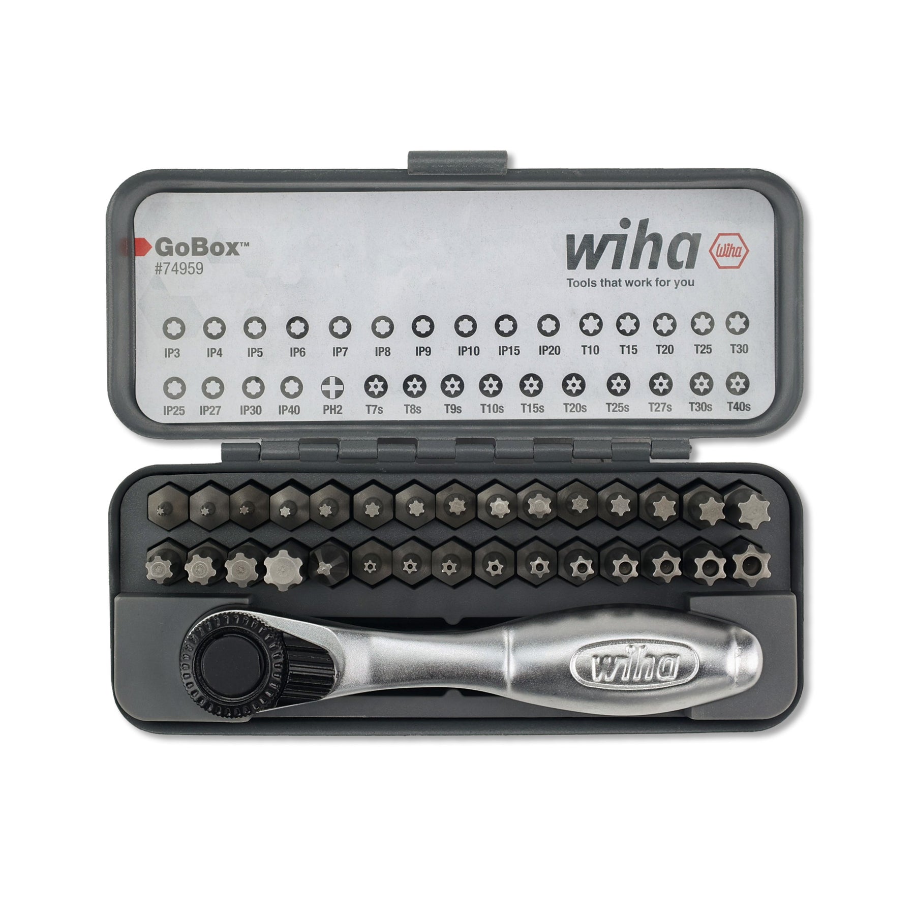 32 Piece GoBox Master Torx Bit Set with Mini Ratchet