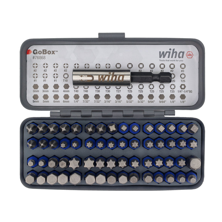 61 Piece GoBox TerminatorBlue Impact Bit Set