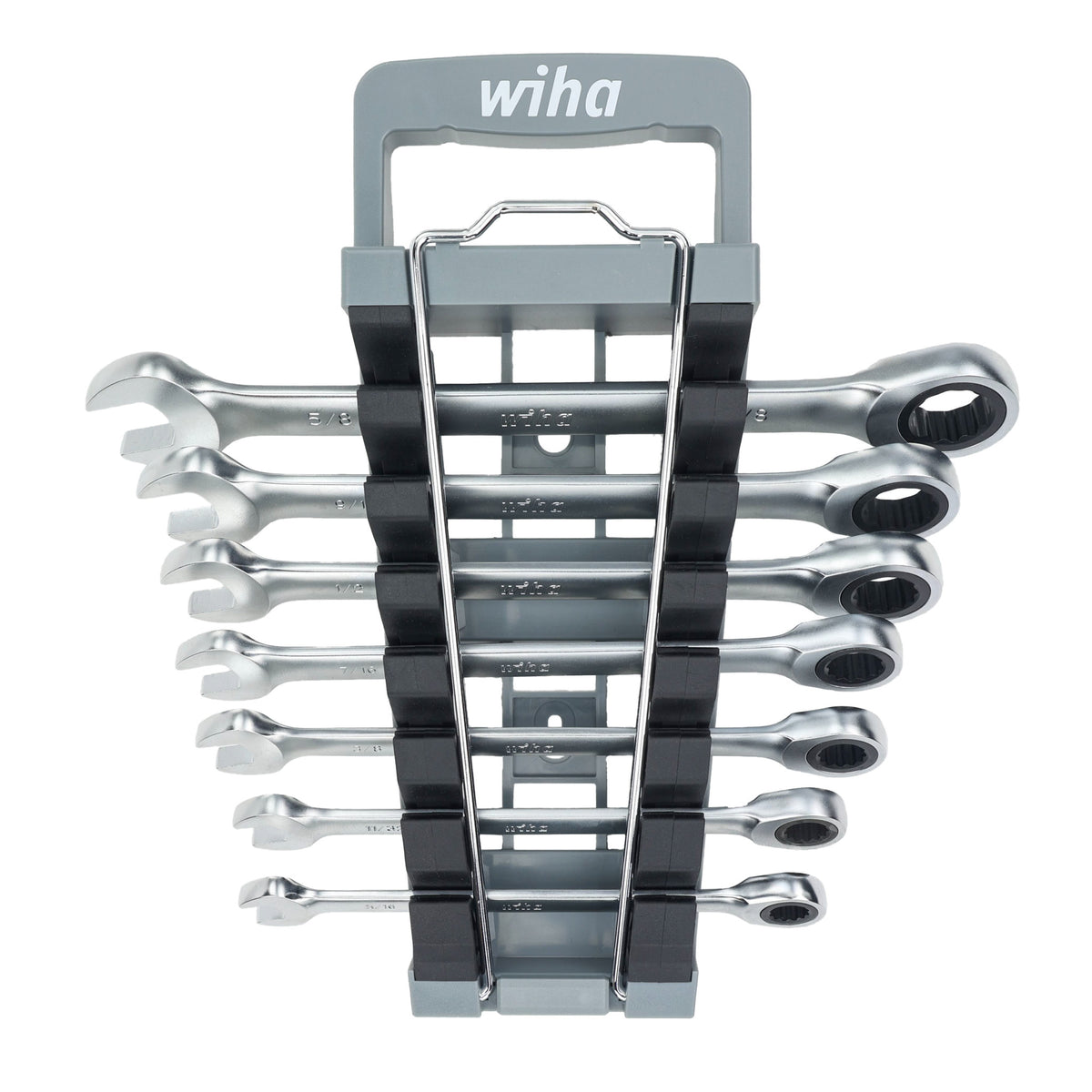 Wiha 30393 7 Piece Combination Ratchet Wrench Set - SAE