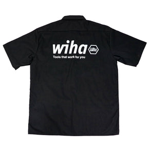 Wiha Men's Dickies Short Sleeve Work Shirt Black Medium