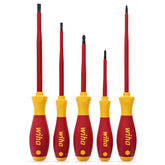 5 Piece Insulated SoftFinish Screwdriver Set - Slotted, Phillips, Square