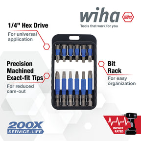 12 Piece TerminatorBlue Impact Driver Bit Set