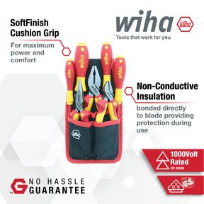 7 Piece Insulated Industrial Pliers and Screwdriver Set