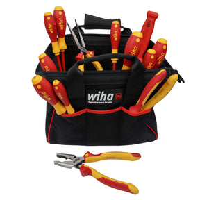 14 Piece Master Electrician's Insulated Tool Set in Canvas Tool Bag
