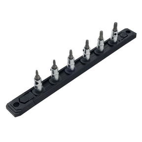 6 Piece Torx Bit Socket 1/4" Drive Set - T10-T30