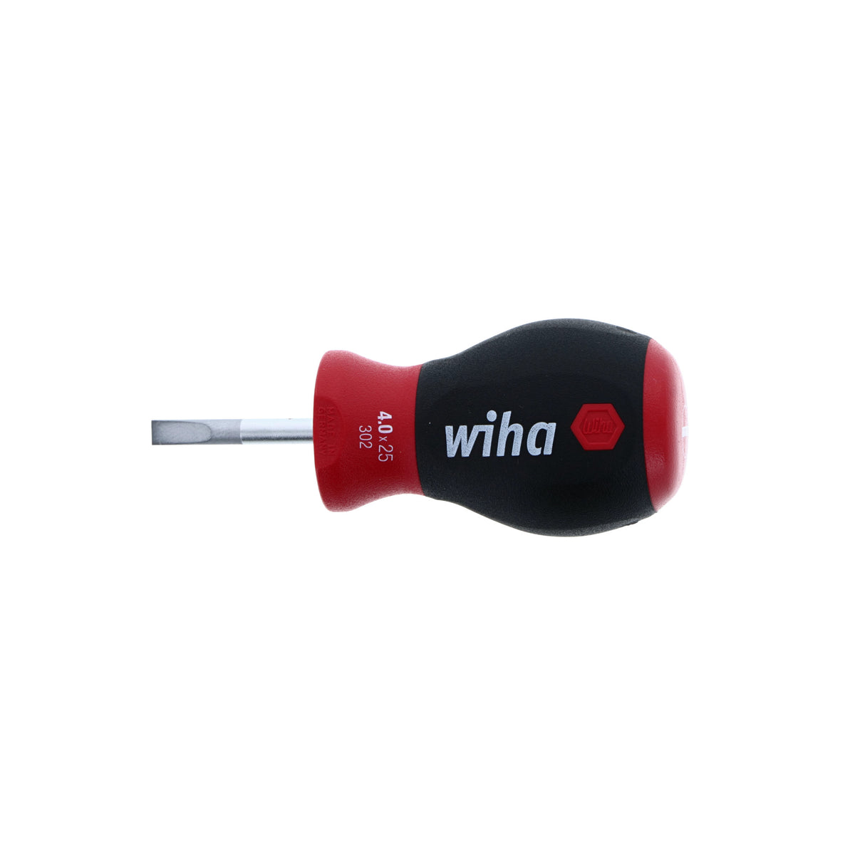 SoftFinish Stubby Slotted Screwdriver 4.0mm x 25mm